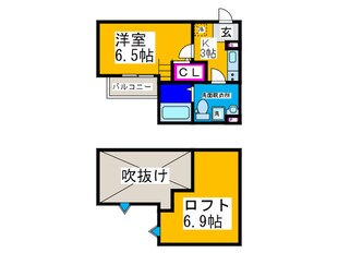 フォンテンブロー初芝の物件間取画像